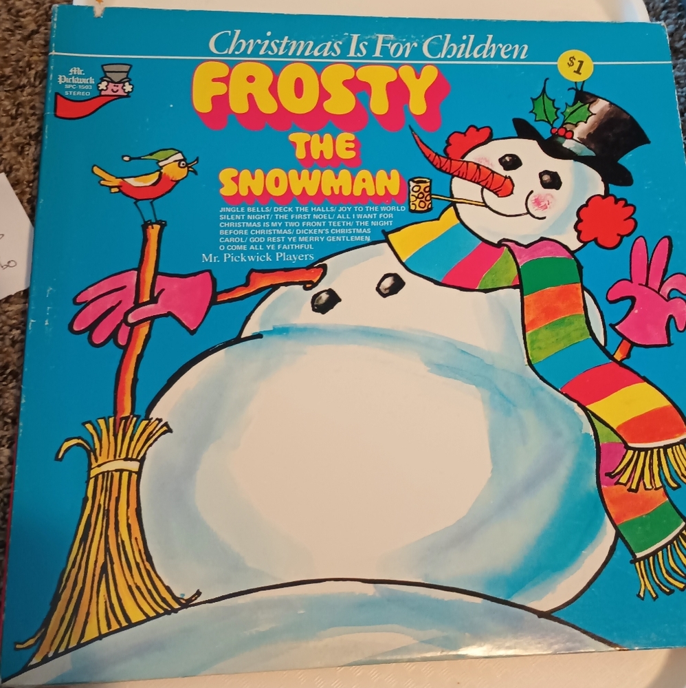 Frosty the Snowman of Mr. Pickwick players 1977 Lp. SPC-1503
